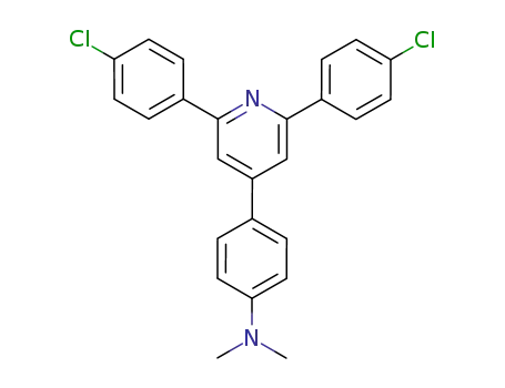 Molecular Structure of 73910-97-1 (4-[2,6-bis(4-chlorophenyl)-4-pyridyl]-N,N-dimethylaniline)