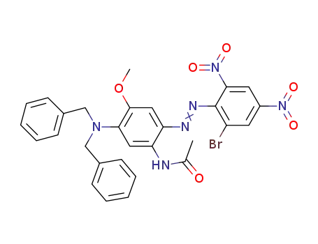 N-[2-(2-ブロモ-4,6-ジニトロフェニルアゾ)-5-ジベンジルアミノ-4-メトキシフェニル]アセトアミド