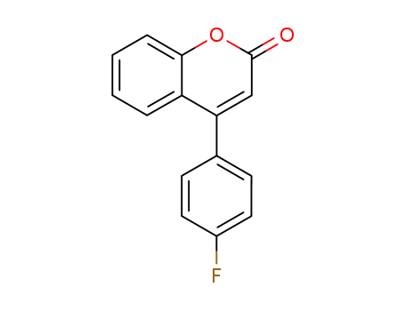 Molecular Structure of 120346-46-5 (2H-1-Benzopyran-2-one, 4-(4-fluorophenyl)-)