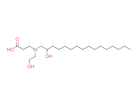 Molecular Structure of 70521-72-1 (N-(2-hydroxyethyl)-N-(2-hydroxyhexadecyl)-beta-alanine)