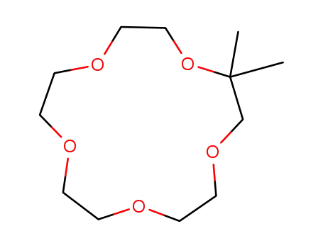 Molecular Structure of 74649-90-4 (2,2-dimethyl-1,4,7,10,13-pentaoxacyclopentadecane)