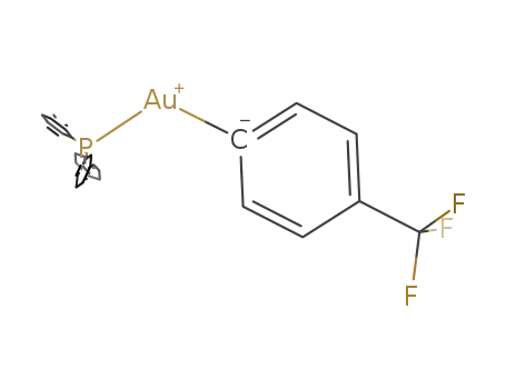 Molecular Structure of 1130440-65-1 ([4-(trifluoromethyl)phenyl](triphenylphosphine)gold(I))