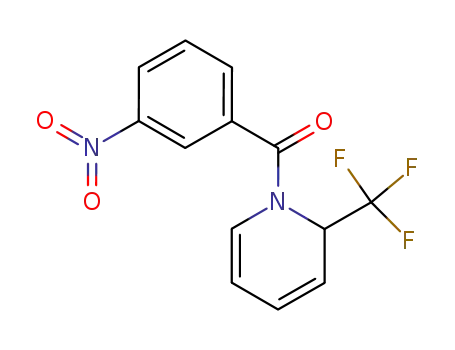 Molecular Structure of 144459-45-0 (Pyridine, 1,2-dihydro-1-(3-nitrobenzoyl)-2-(trifluoromethyl)-)
