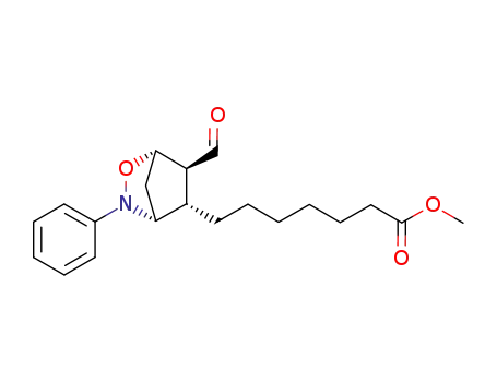 7-((1S,4R,5S,6S)-6-Formyl-3-phenyl-2-oxa-3-aza-bicyclo[2.2.1]hept-5-yl)-heptanoic acid methyl ester