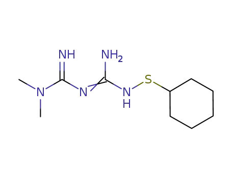 Molecular Structure of 1170667-82-9 (N<sub>1</sub>,N<sub>1</sub>-dimethyl-S-cyclohexyl-N<sub>4</sub>-thiohydroxybiguanidine)