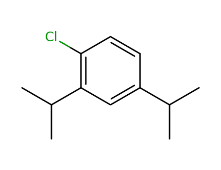 Molecular Structure of 82146-18-7 (1-chloro-2,4-di(propan-2-yl)benzene)