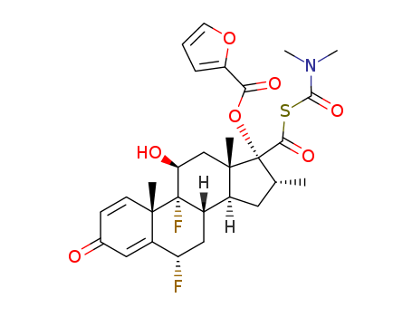6α,9α-difluoro-17α-[(2-furylcarbonyl)oxy]-11β-hydroxy-16α-methyl-3-oxoandrost-1,4-dien-17β-thiocarboxylic acid S-N,N-dimethylcarbamoyl ester