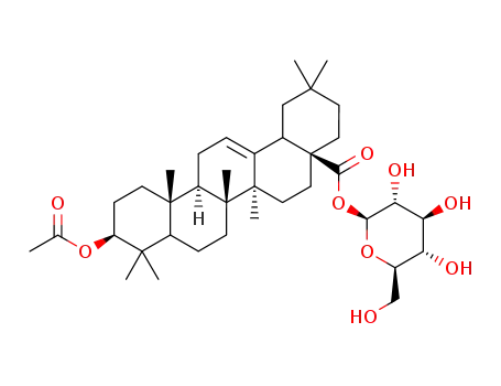 (4aS,6aS,6bR,10S,12aR,12bR)-10-Acetoxy-2,2,6a,6b,9,9,12a-heptamethyl-1,3,4,5,6,6a,6b,7,8,8a,9,10,11,12,12a,12b,13,14b-octadecahydro-2H-picene-4a-carboxylic acid (2S,3R,4S,5S,6R)-3,4,5-trihydroxy-6-hydroxymethyl-tetrahydro-pyran-2-yl ester