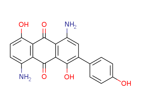 4,8-diamino-1,5-dihydroxy-2-(4-hydroxyphenyl)anthracene-9,10-dione