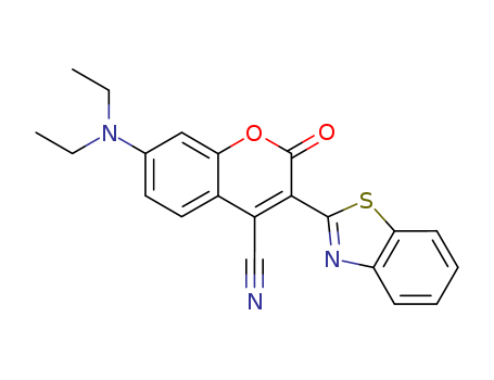 3-(BENZOTHIAZOL-2-YL)-7-(DIETHYLAMINO)-2-OXO-2H-1-BENZOPYRAN-4-CARBONITRILE