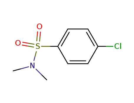 Molecular Structure of 7463-22-1 (p-chloro-N,N-dimethylbenzenesulphonamide)