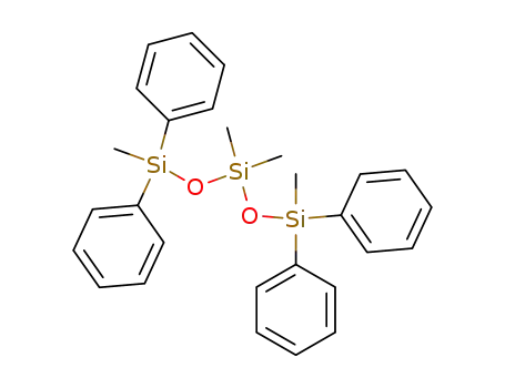 Molecular Structure of 3982-82-9 (1,1,5,5-Tetraphenyltetramethyltrisiloxane)