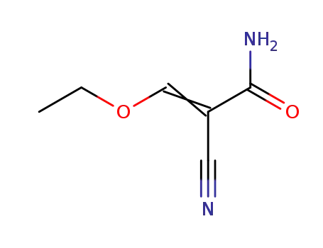 Molecular Structure of 7154-55-4 (2-cyano-3-ethoxyacrylamide)