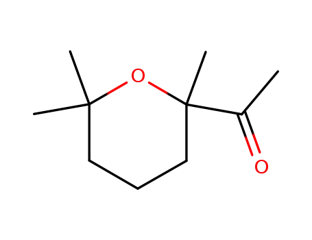 Molecular Structure of 73410-33-0 (Ethanone, 1-(tetrahydro-2,6,6-trimethyl-2H-pyran-2-yl)-)