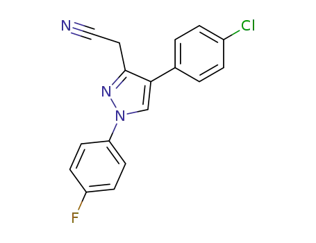 4-(4-Chlorphenyl)-1-(4-fluorphenyl)-pyrazol-3-acetonitril