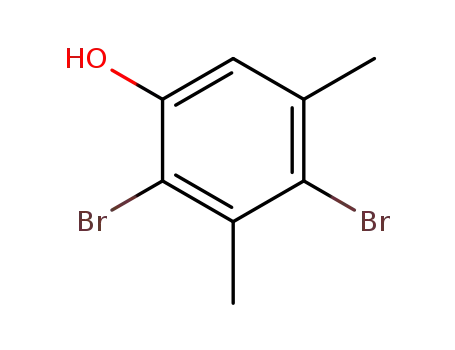 Molecular Structure of 38730-39-1 (3,5-Dimethyl-2,4-dibromophenol)