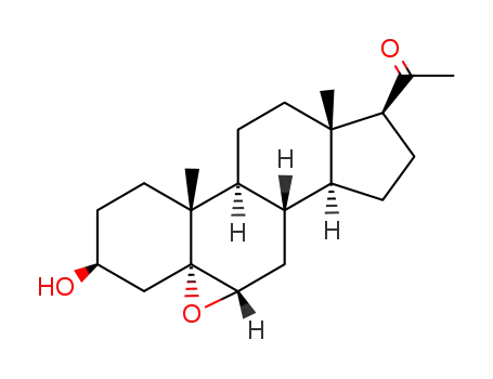 Molecular Structure of 2193-00-2 (5alpha,6alpha-epoxy-3beta-hydroxypregnan-20-one)