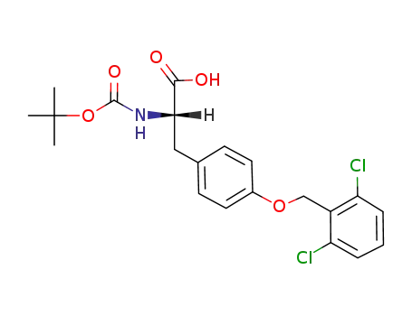 Molecular Structure of 201334-88-5 (BOC-DL-TYR(2,6-DICHLORO-BZL)-OH)