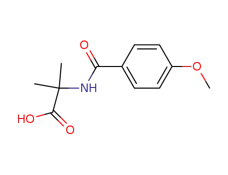 Molecular Structure of 38388-44-2 (N-(4-Methoxybenzoyl)-2-methylalanine)