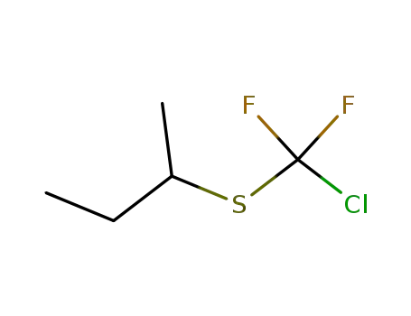 Molecular Structure of 15520-09-9 (2-(Chloro-difluoro-methylsulfanyl)-butane)
