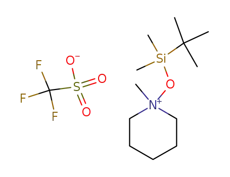 Trifluoro-methanesulfonate1-(tert-butyl-dimethyl-silanyloxy)-1-methyl-piperidinium;