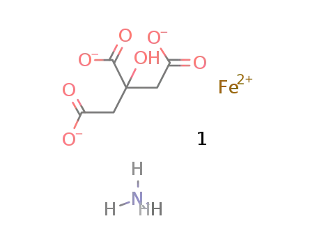 Molecular Structure of 7050-19-3 (FERRIC AMMONIUM CITRATE)