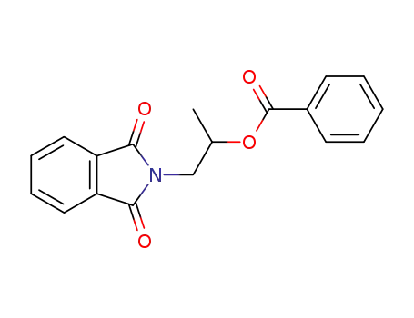 Molecular Structure of 777084-04-5 (<i>N</i>-(2-benzoyloxy-propyl)-phthalimide)