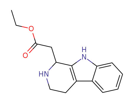 Molecular Structure of 94135-47-4 (ethyl 2,3,4,9-tetrahydro-1H-pyrido[3,4-b]indole-1-acetate)