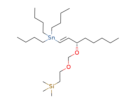 Molecular Structure of 1012104-24-3 ((S)-E-3-(2-trimethylsilylethoxymethoxy)-1-tributylstannyl-1-octene)