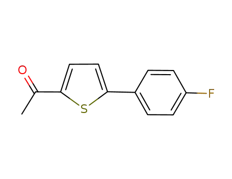 Molecular Structure of 886361-46-2 (1-(5-(4-Fluorophenyl)thiophen-2-yl)ethanone)