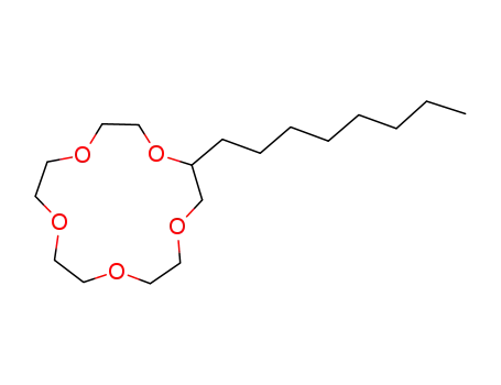 Molecular Structure of 74649-87-9 (2-octyl-1,4,7,10,13-pentaoxacyclopentadecane)