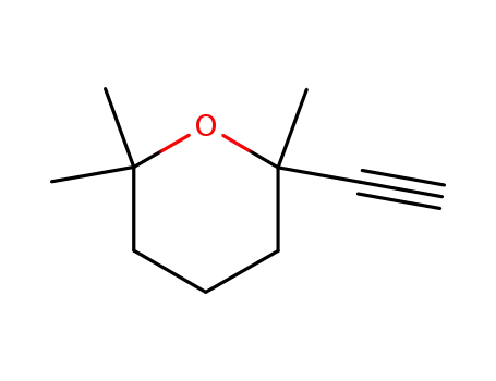 Molecular Structure of 13837-60-0 (2-ethynyltetrahydro-2,6,6-trimethyl-2H-pyran)