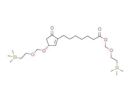 Molecular Structure of 1012104-25-4 (2-trimethylsilylethoxymethyl-(R)-3-(2-trimethylsilylethoxymethoxy)-5-oxo-1-cyclopentene-1-heptenoate)
