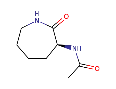 Acetamide, N-(hexahydro-2-oxo-1H-azepin-3-yl)-, (S)-