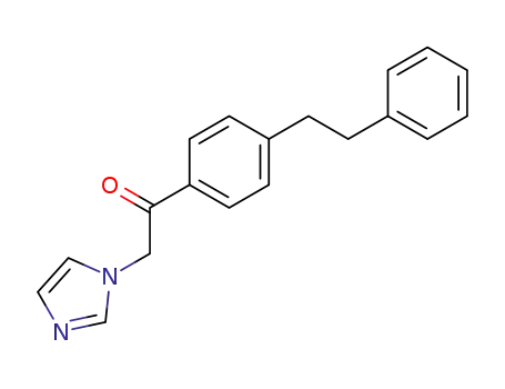 Molecular Structure of 73931-88-1 (2-(1H-imidazol-1-yl)-1-[4-(2-phenylethyl)phenyl]ethan-1-one)