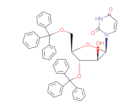 Molecular Structure of 16731-33-2 (1-(3',5'-di-O-trityl-β-D-arabinofuranosyl)uracil)