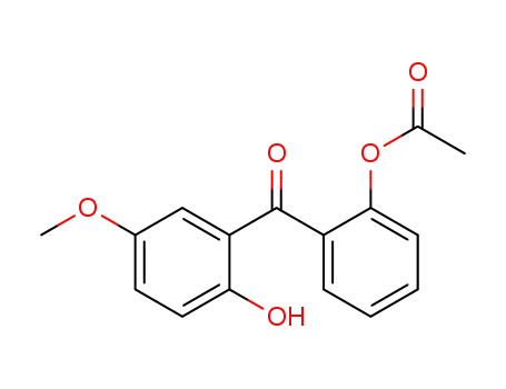 Molecular Structure of 83570-58-5 (Methanone, [2-(acetyloxy)phenyl](2-hydroxy-5-methoxyphenyl)-)