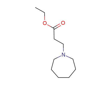Molecular Structure of 6763-93-5 (ETHYL HEXAHYDRO-1H-AZEPINE-1-PROPANOATE, TECH., 90)