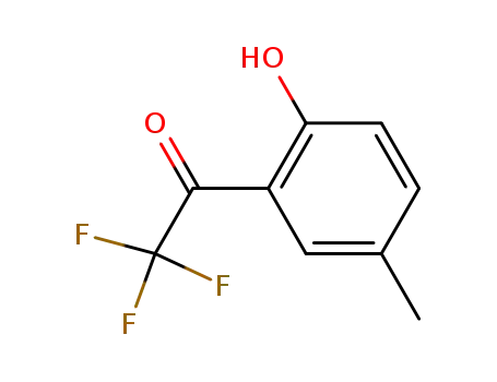 Molecular Structure of 70978-57-3 (2,2,2-TRIFLUORO-1-(2-HYDROXY-5-METHYLPHENYL)-ETHANONE)