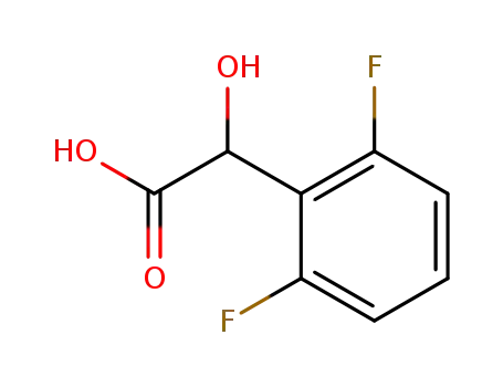 Molecular Structure of 207981-50-8 (2,6-DIFLUOROMANDELIC ACID)