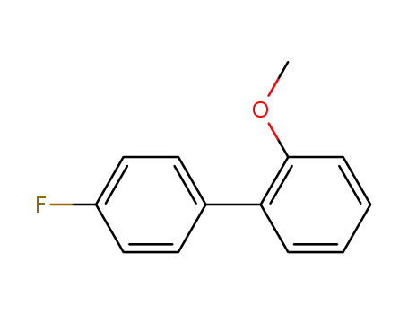 Molecular Structure of 66175-47-1 (1,1'-Biphenyl, 4-fluoro-2'-methoxy-)