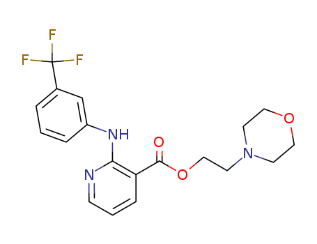 3-Pyridinecarboxylicacid, 2-[[3-(trifluoromethyl)phenyl]amino]-, 2-(4-morpholinyl)ethyl ester