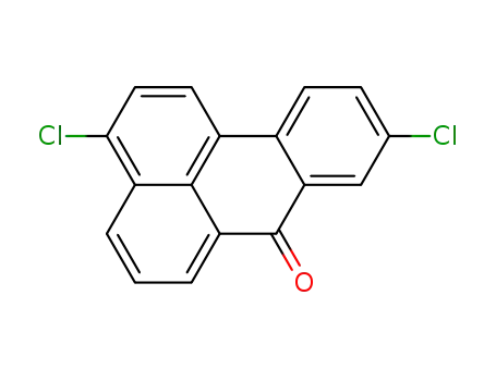 Molecular Structure of 66104-58-3 (3,9-dichloro-7H-benz[de]anthracen-7-one)
