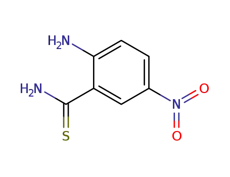 Molecular Structure of 25026-97-5 (2-AMINO-5-NITROTHIOBENZAMIDE)