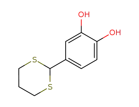 Molecular Structure of 108378-67-2 (2-(3,4-dihydroxyphenyl)-1,3-propylenedithioacetal)