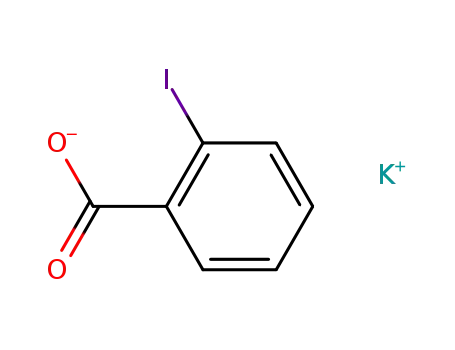 Molecular Structure of 16463-39-1 (Benzoic acid, 2-iodo-, potassium salt)