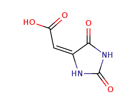 Molecular Structure of 58668-24-9 ((2,5-dioxo-imidazolidin-4-yliden)-acetic acid)