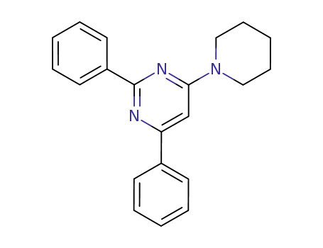 Pyrimidine, 2,4-diphenyl-6-(1-piperidinyl)-
