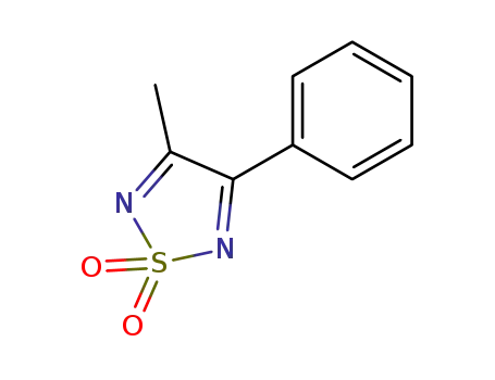 Molecular Structure of 3775-21-1 (3-METHYL-4-PHENYL-1,2,5-THIADIAZOLE-1,1-DIOXIDE)