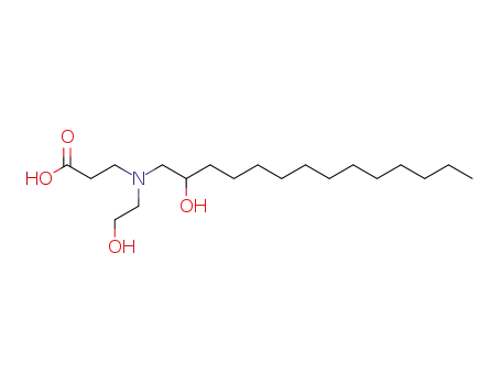 Molecular Structure of 70521-71-0 (N-(2-hydroxyethyl)-N-(2-hydroxytetradecyl)beta-alanine)